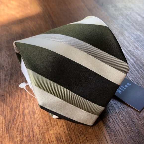 Altea Milano NWT Striped Silk Tie - Picture 2 of 5